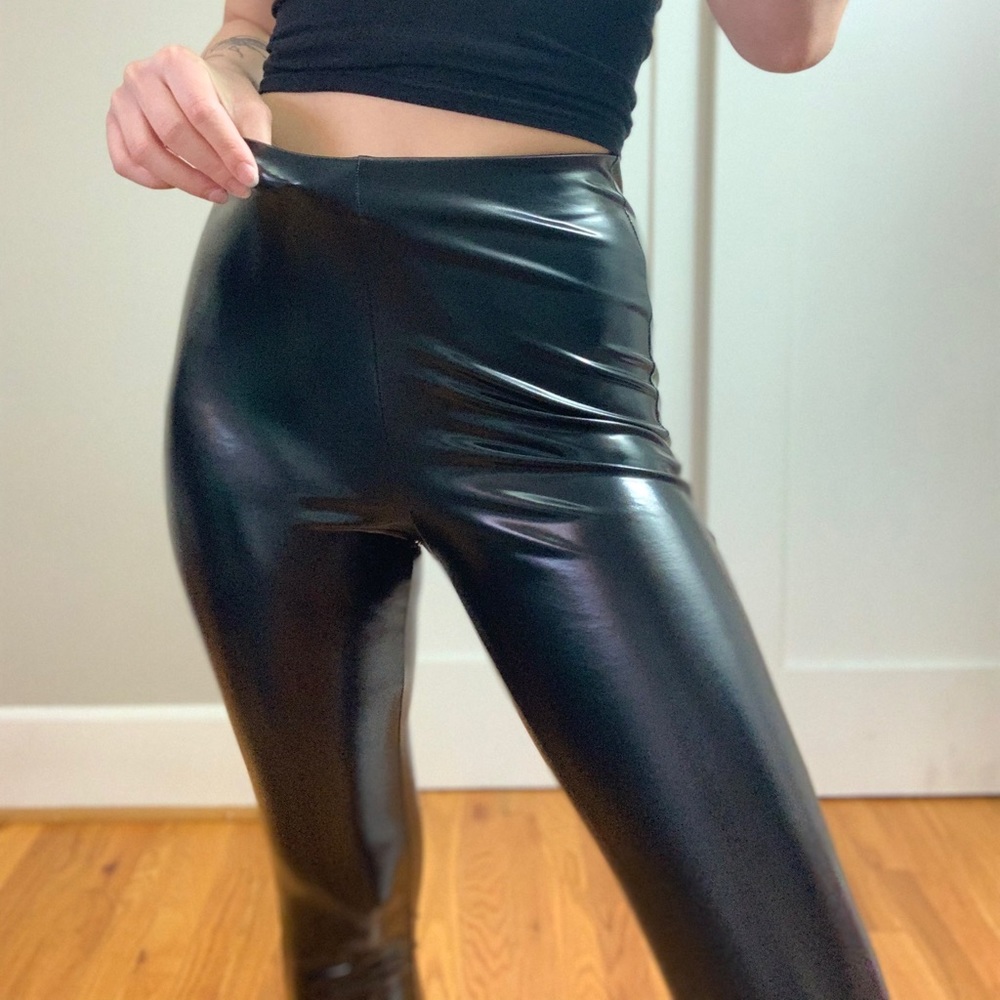 Latex leggings